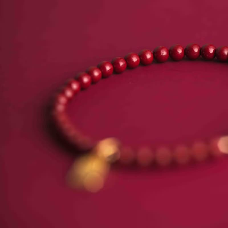 硃砂平安符化太歲手鍊 | 本命年紅色金飾手鍊 情侶手鍊