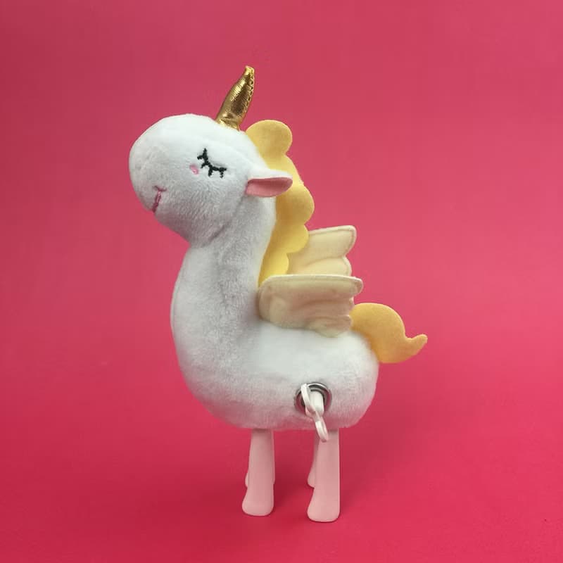 獨角獸發條公仔 - 黃翅小白