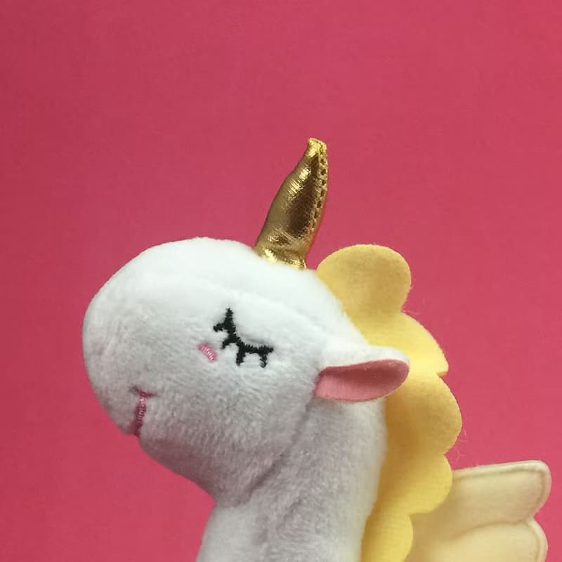 獨角獸發條公仔 - 黃翅小白