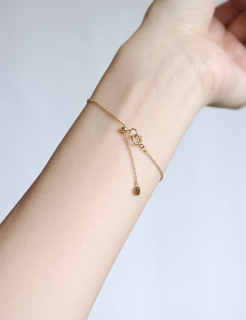 14KGF 赫基蒙水晶×白貝 天然石手鍊腳鍊 可調節