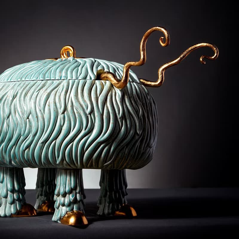 湖水綠小怪獸碗【L'Objet】