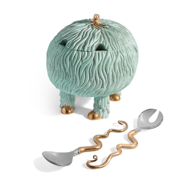 湖水綠小怪獸碗【L'Objet】