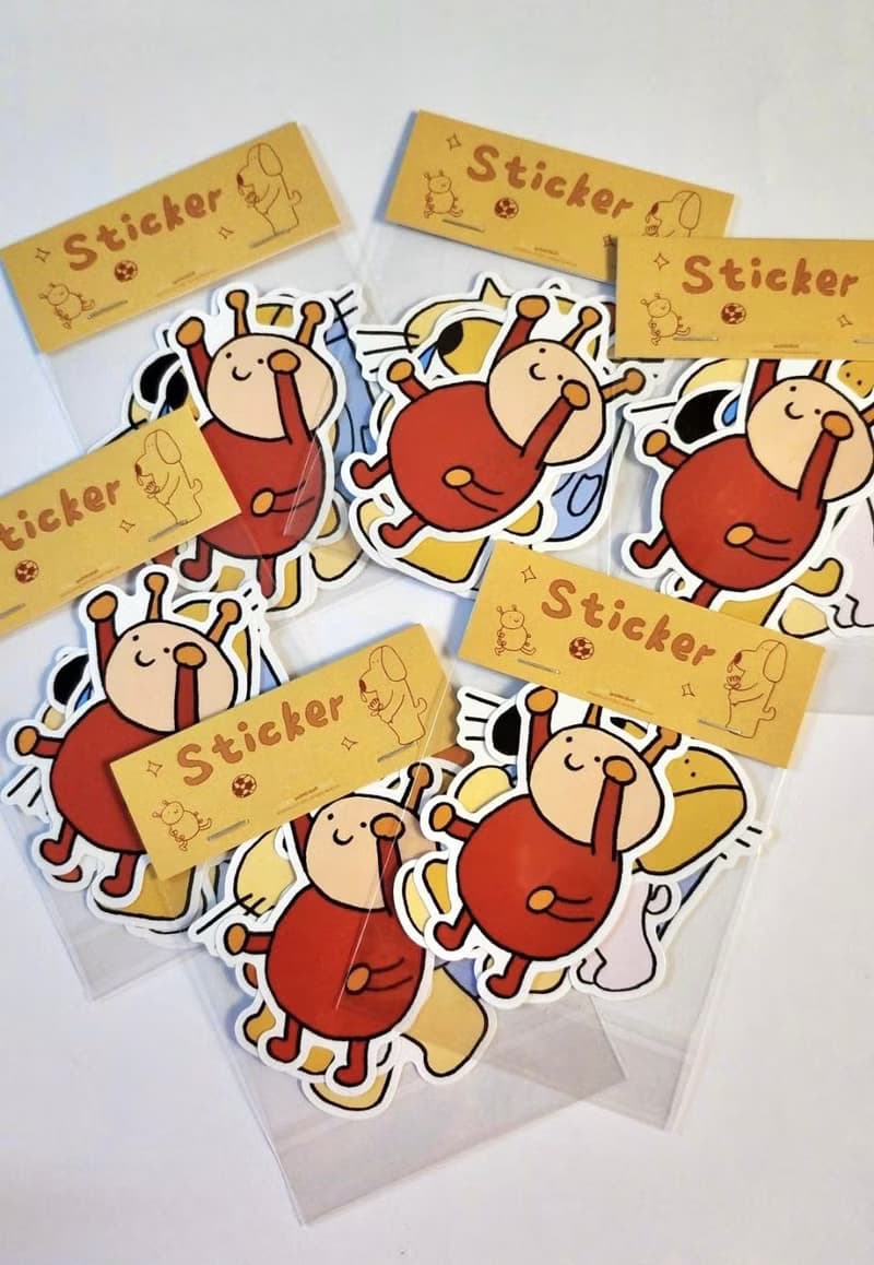 【WOOOGUO】筆電貼紙 行李箱貼紙 防水貼紙 貓咪 狗狗 防刮 插畫