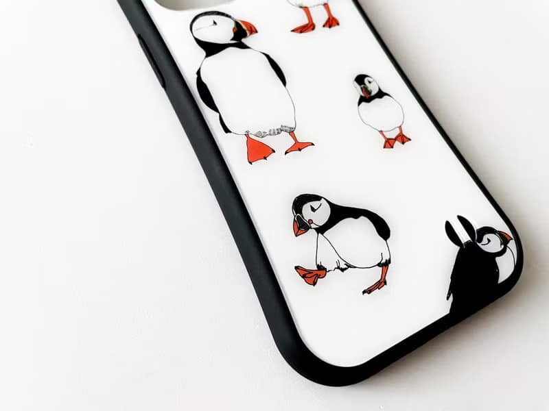 ツノメドリ グリップケース for iPhone