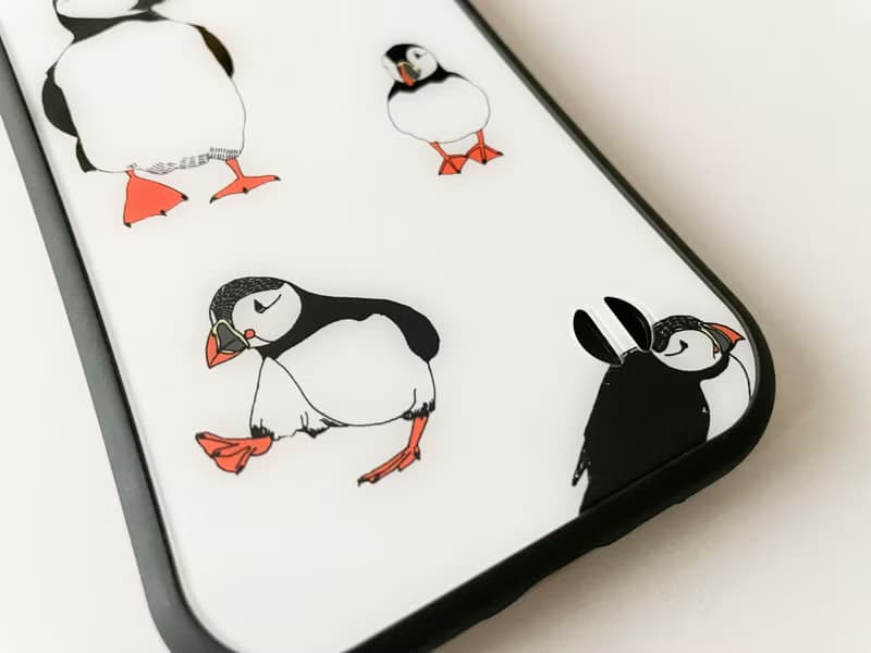 ツノメドリ グリップケース for iPhone
