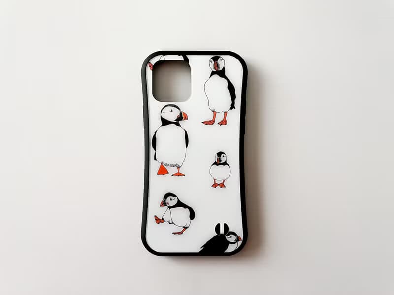 ツノメドリ グリップケース for iPhone