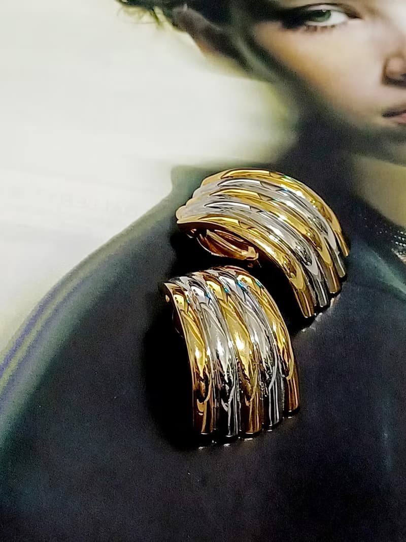 vintage jewelry  古董夾式耳環 直瀑