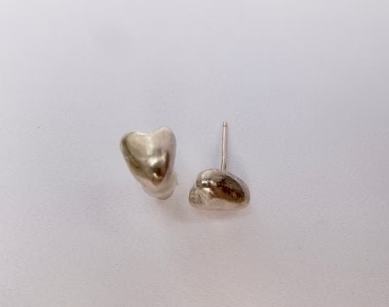 愛心 純銀耳環