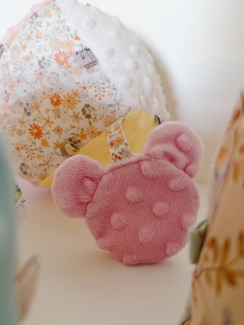 手工布標籤  魔法探索安撫立方球 安撫巾 滿月禮 標籤球