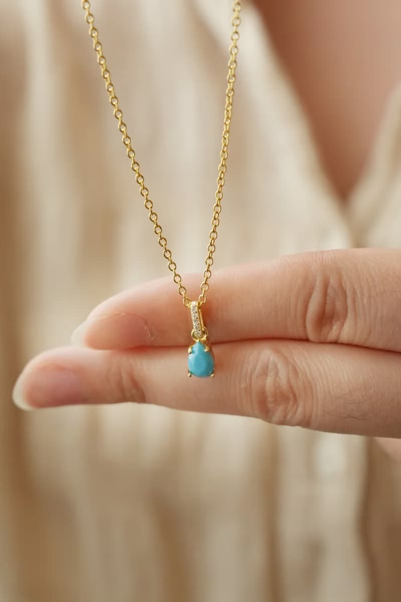 十二月誕生石 綠松石項鍊