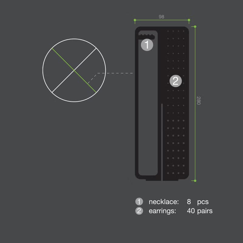 四面轉動 首飾座 Jewelry Organizer