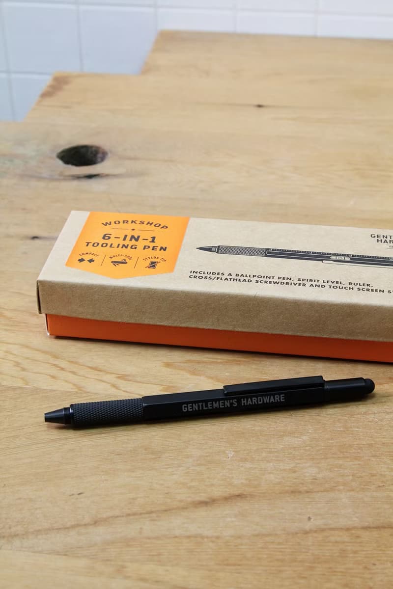 英國GENTLEMEN'S HARDWARE六合一多功能Tool Pen黑色金屬工具筆