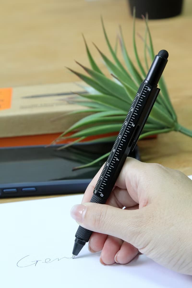 英國GENTLEMEN'S HARDWARE六合一多功能Tool Pen黑色金屬工具筆