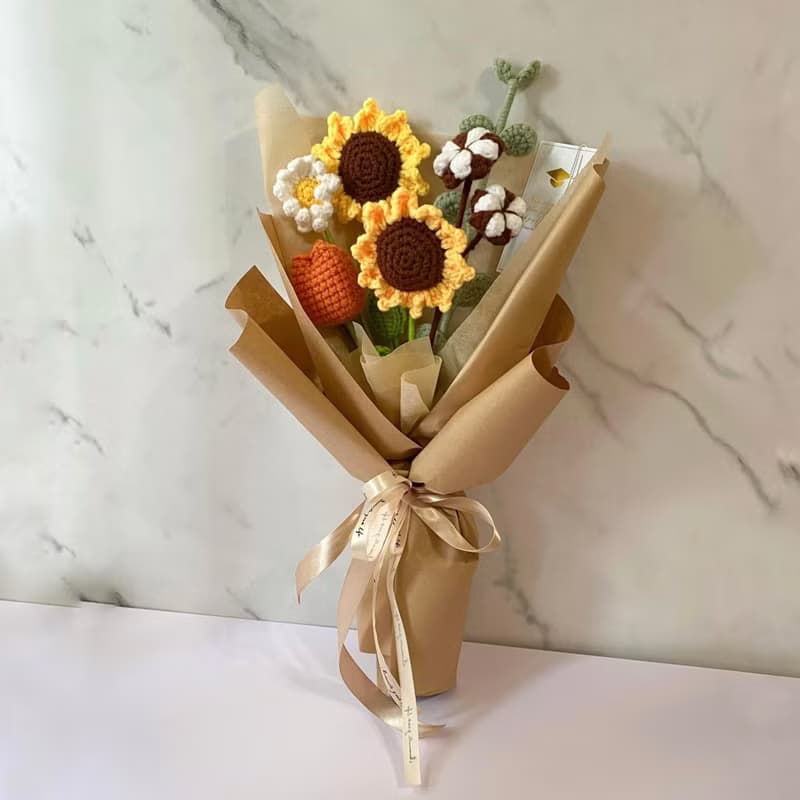 【花曖】針織花束