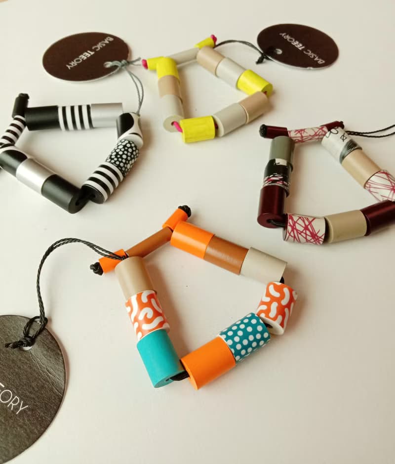 【新品】時尚串珠紙手鍊_繽紛彩色串珠設計 手作