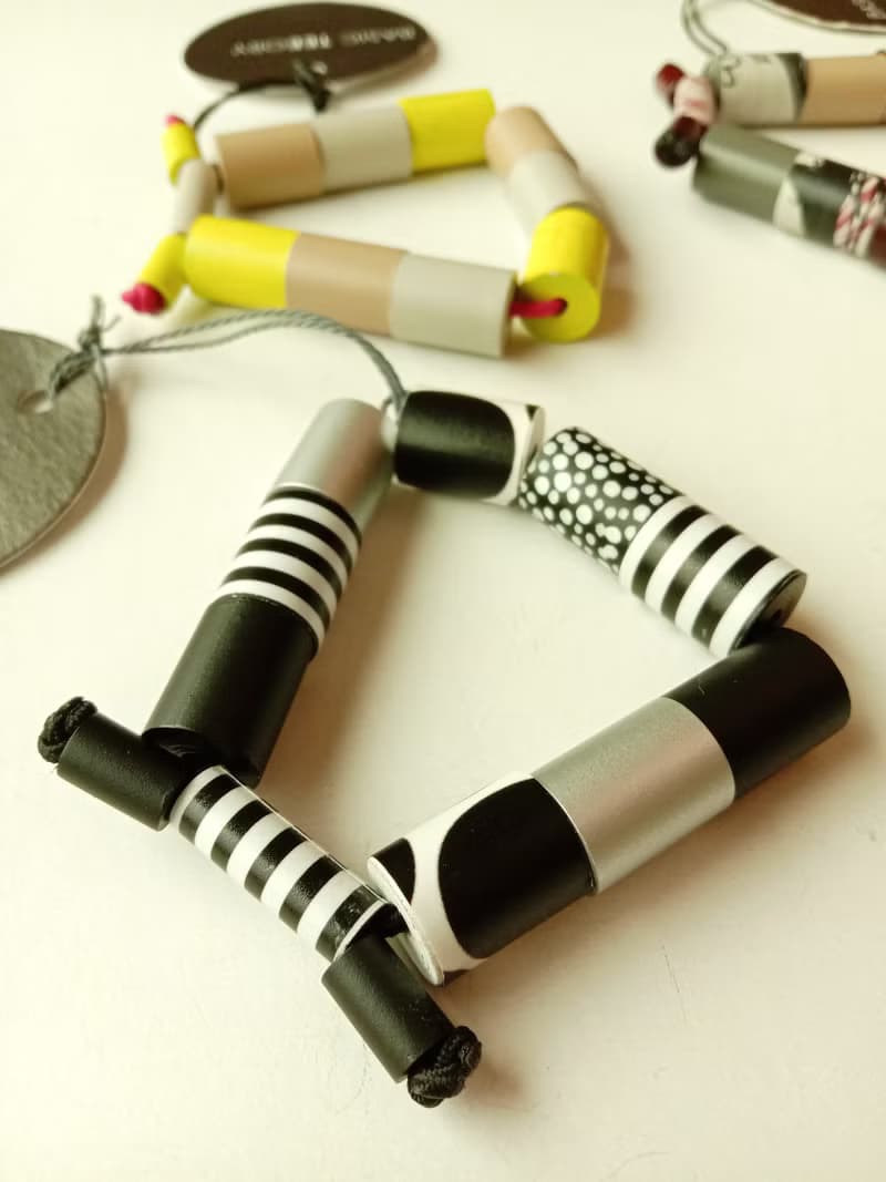 【新品】時尚串珠紙手鍊_繽紛彩色串珠設計 手作