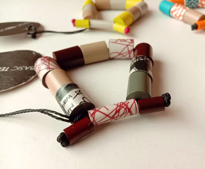 【新品】時尚串珠紙手鍊_繽紛彩色串珠設計 手作