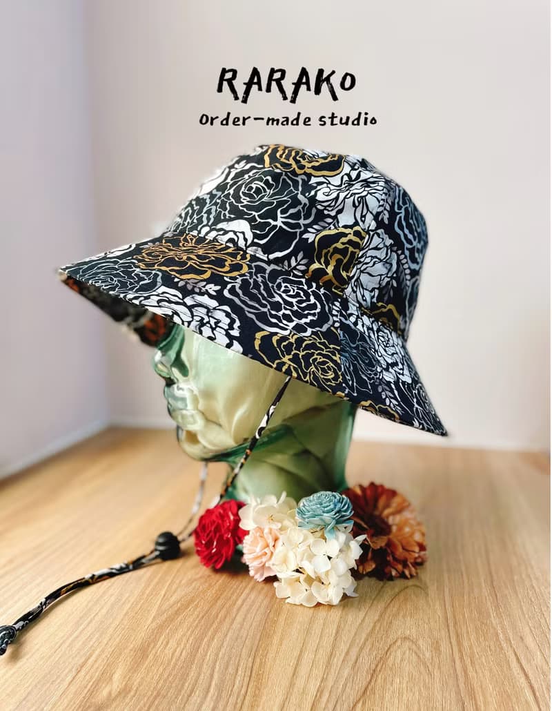 RARAKO樂子-手工帽/情侶漁夫帽/親子遮陽帽-希望之時 黑曜金