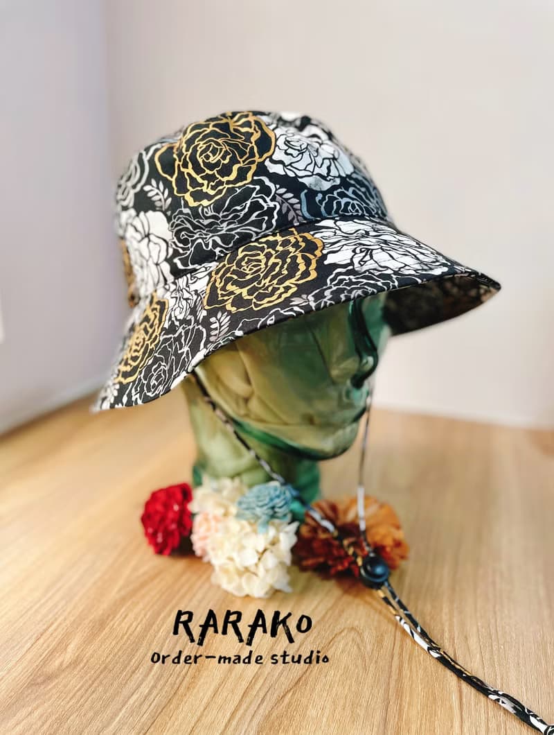 RARAKO樂子-手工帽/情侶漁夫帽/親子遮陽帽-希望之時 黑曜金