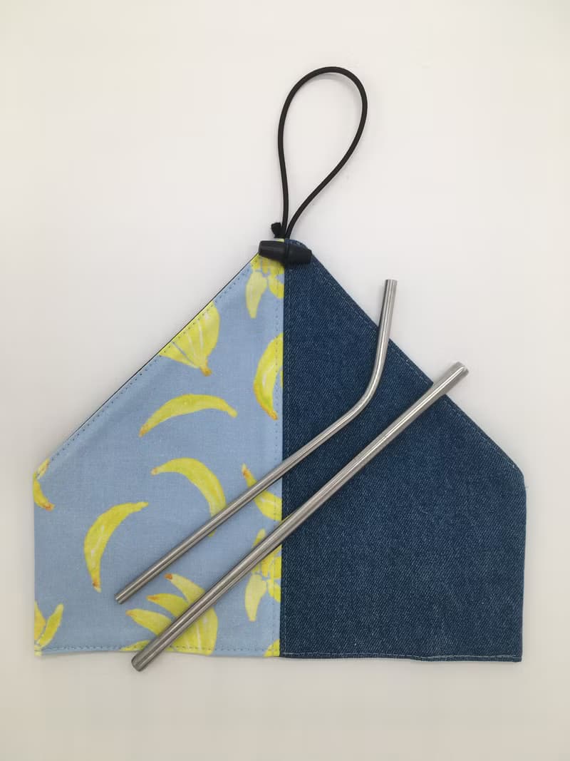 Denim Straw Case Cutlery Case 牛仔布飲管套 餐具套 餐具袋
