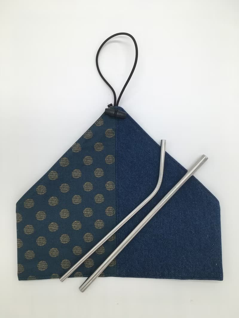 Denim Straw Case Cutlery Case 牛仔布飲管套 餐具套 餐具袋