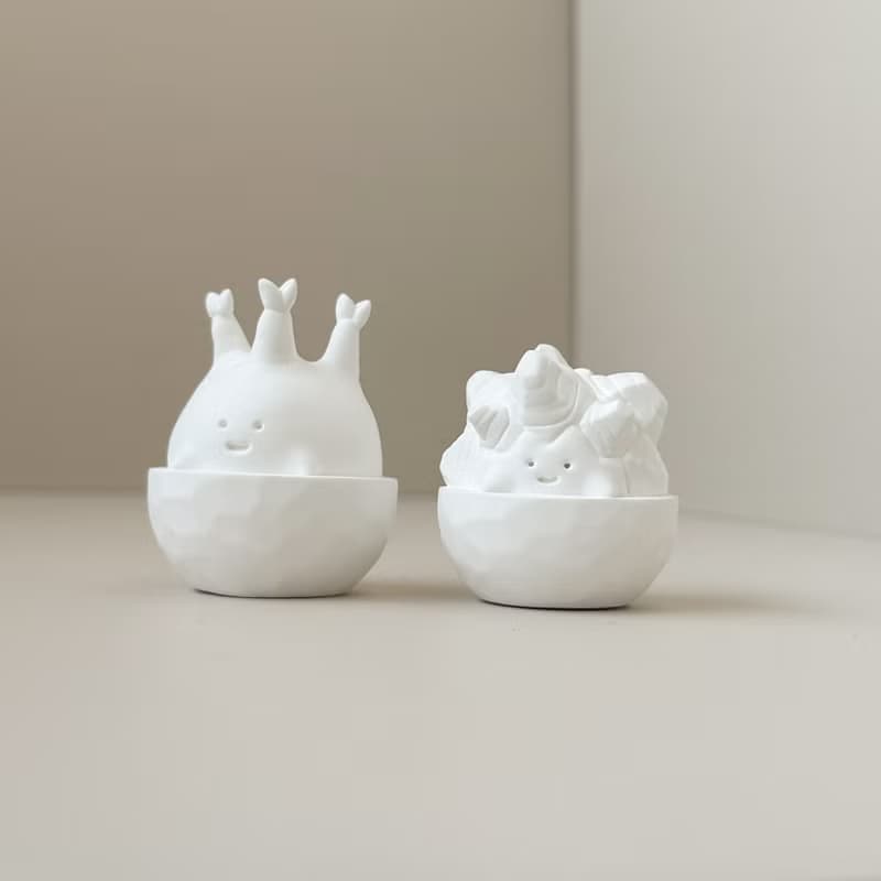 象牙宮與龜甲龍 潮流塊根植物 手工擴香石雙寶組
