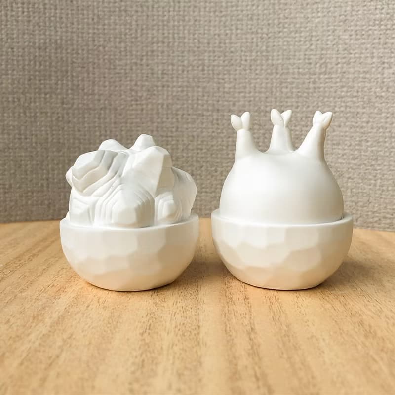 象牙宮與龜甲龍 潮流塊根植物 手工擴香石雙寶組