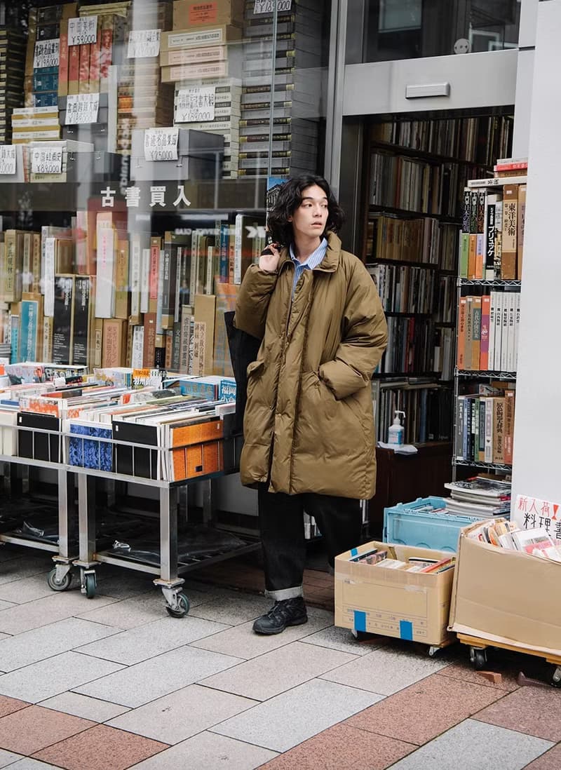 街角舊書店 日系復古長款羽絨服外套