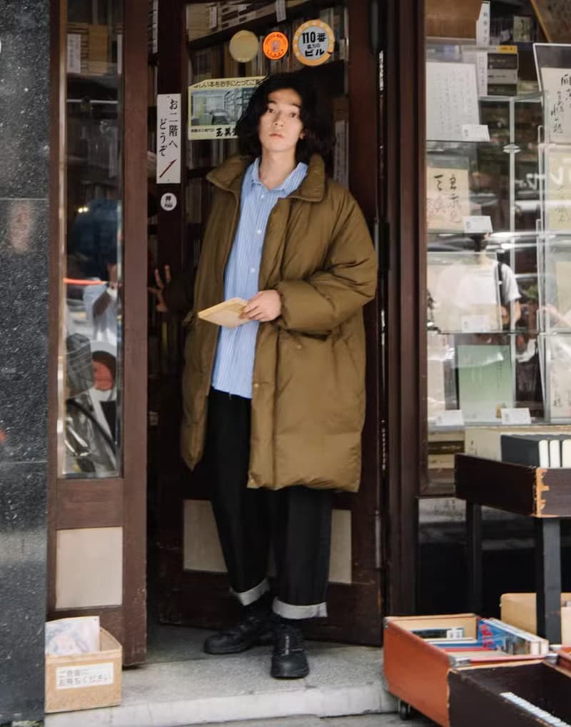 街角舊書店 日系復古長款羽絨服外套