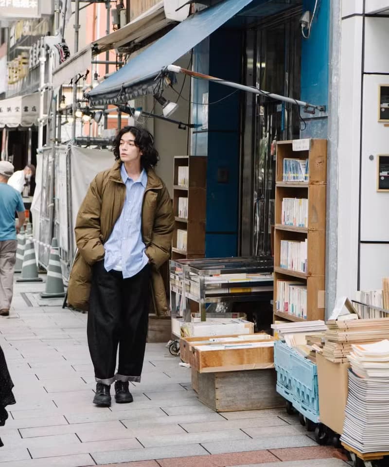 街角舊書店 日系復古長款羽絨服外套