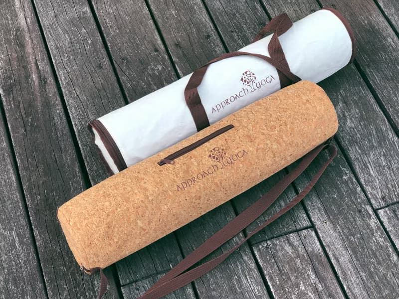 磚形頂級軟木皮瑜珈墊組合