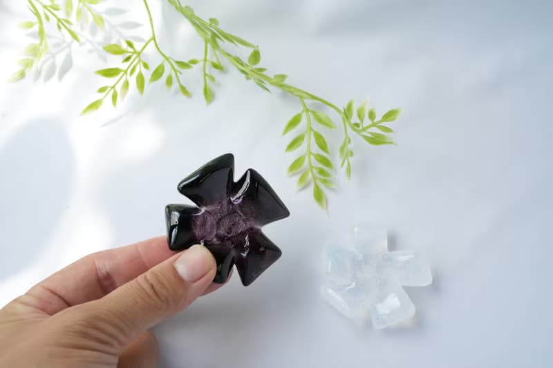 お花の箸置き2個セット/モノトーン