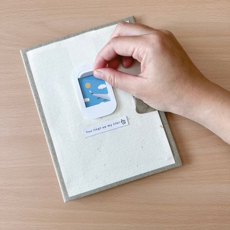 情人節You light up my life飛機窗發光機關卡片