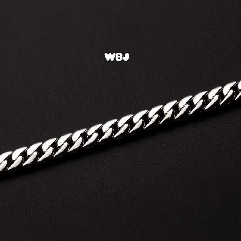 Wbj 6mm單排滿鑲嵌古巴手鍊 手環