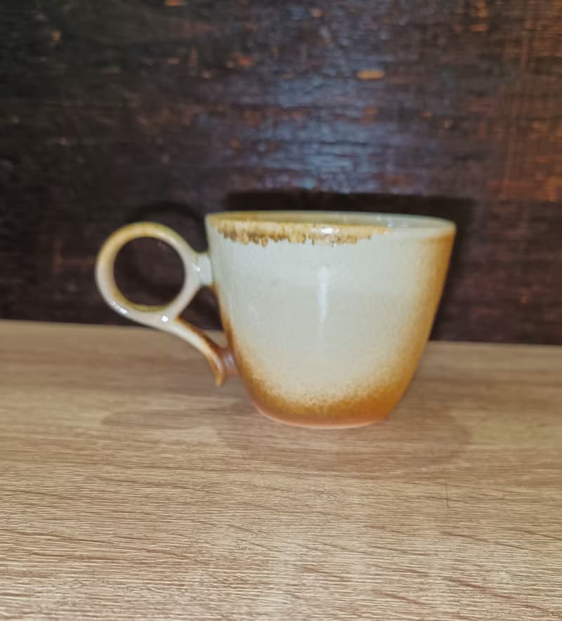 柴燒無釉白玉泥咖啡杯-鶯歌李玟叡