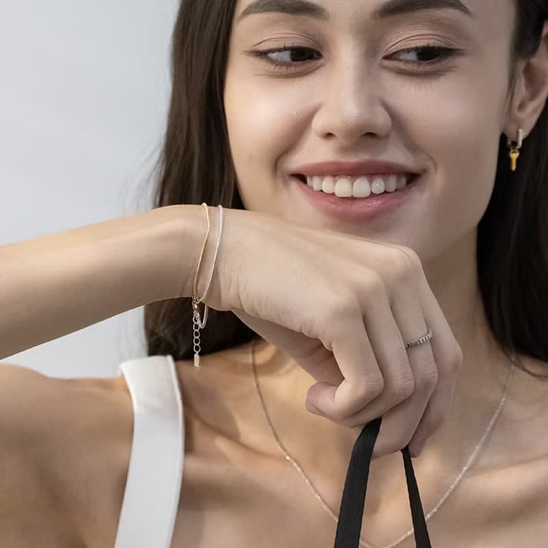 LA LIGNE BOA CHAIN TWO-TONE BRACELET