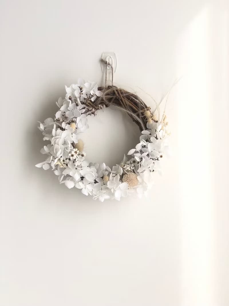 Ochre 不凋聖誕花圈_15cm