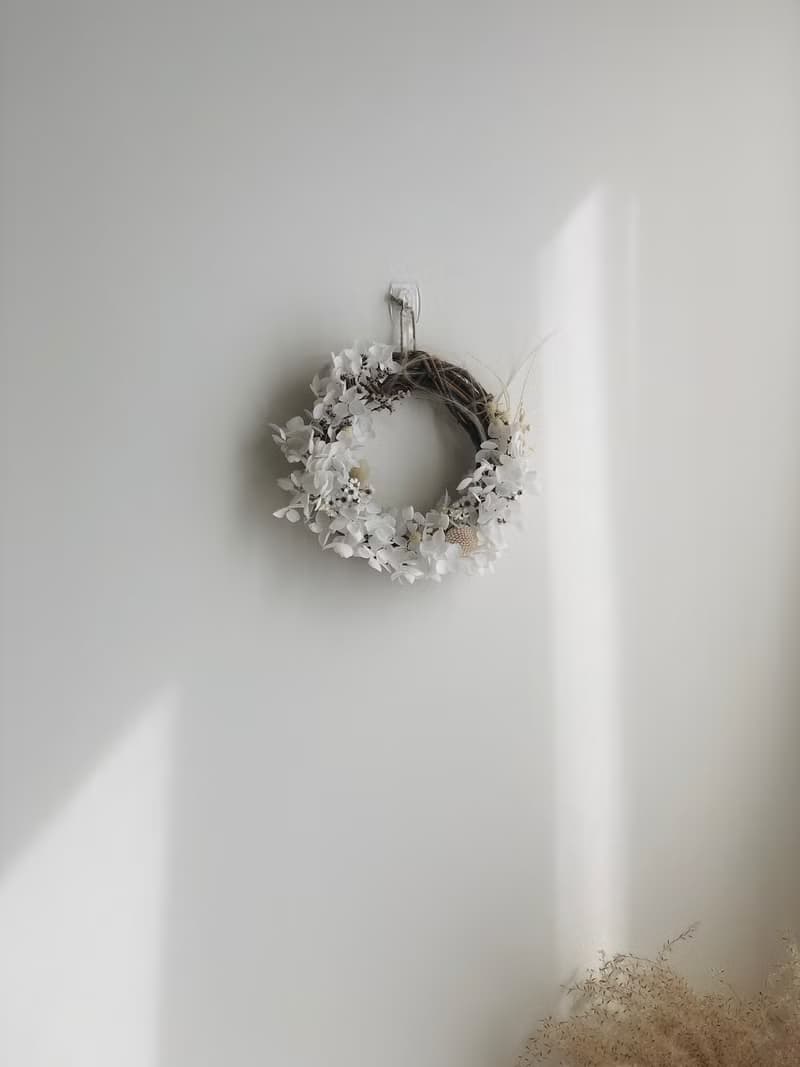 Ochre 不凋聖誕花圈_15cm