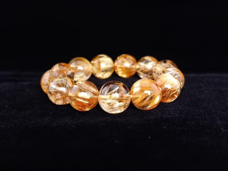 寶麗金珠寶-特級天然鈦晶手珠