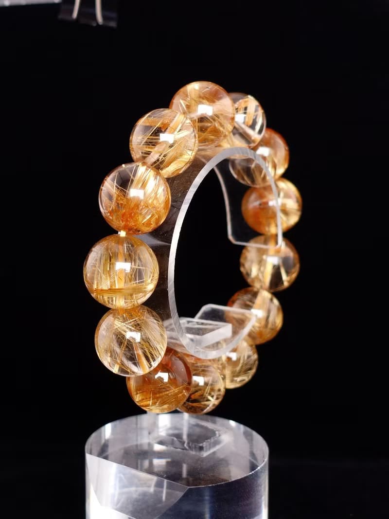 寶麗金珠寶-特級天然鈦晶手珠