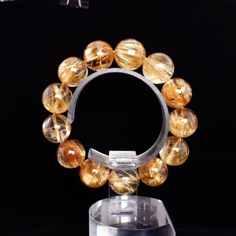 寶麗金珠寶-特級天然鈦晶手珠