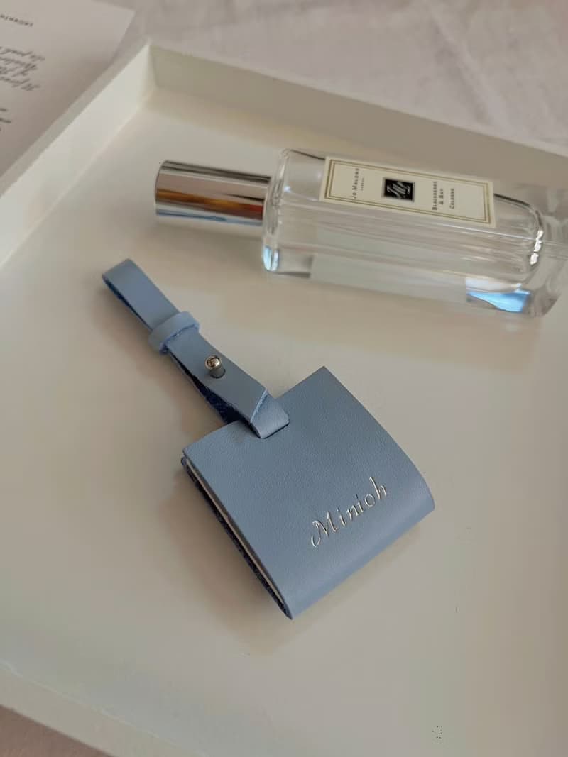 迷你香氛吊飾－方形款－冰藍色