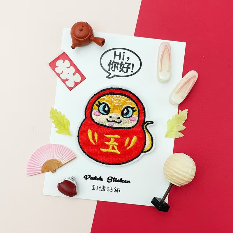 刺繡貼紙-蛇玉