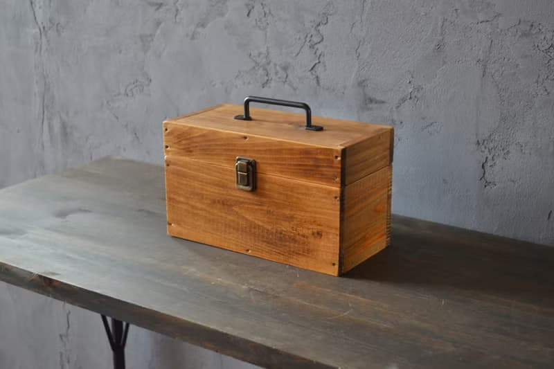0310mito  木製ケース 日本産ひのきのトランクBOX Mサイズ