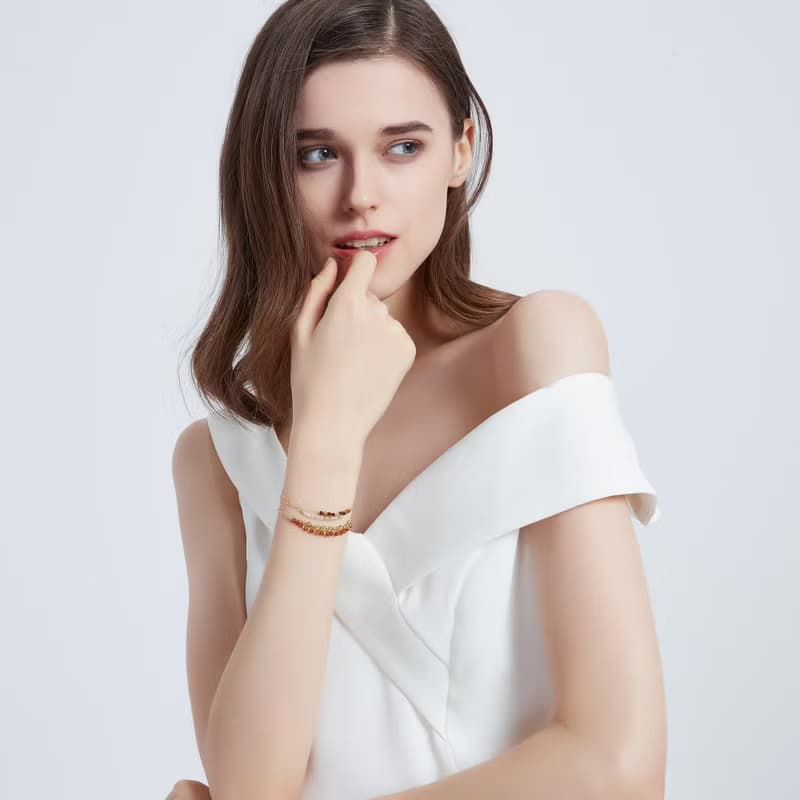 月光石摩斯密碼 14KGF手鍊