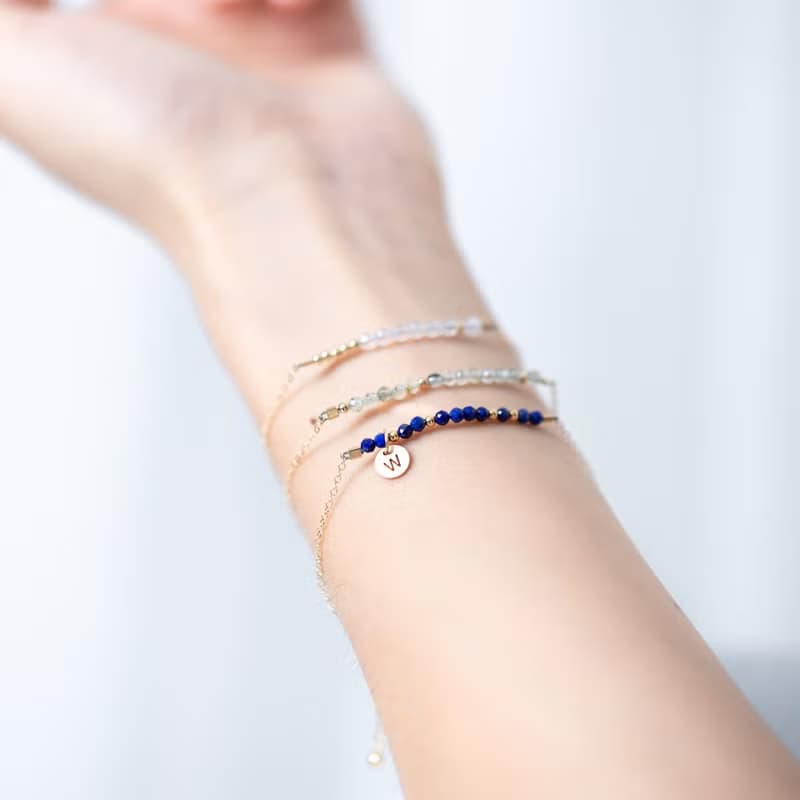 月光石摩斯密碼 14KGF手鍊