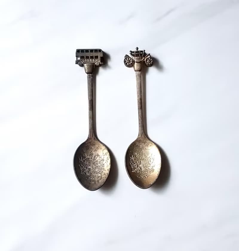 大英帝國 • 倫敦著名地標銀湯匙盒組 老英國絕版紀念品