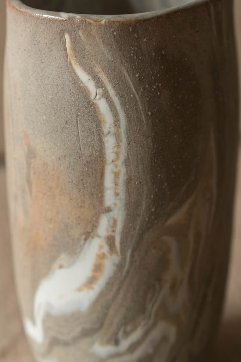 岩石紋手捏杯子