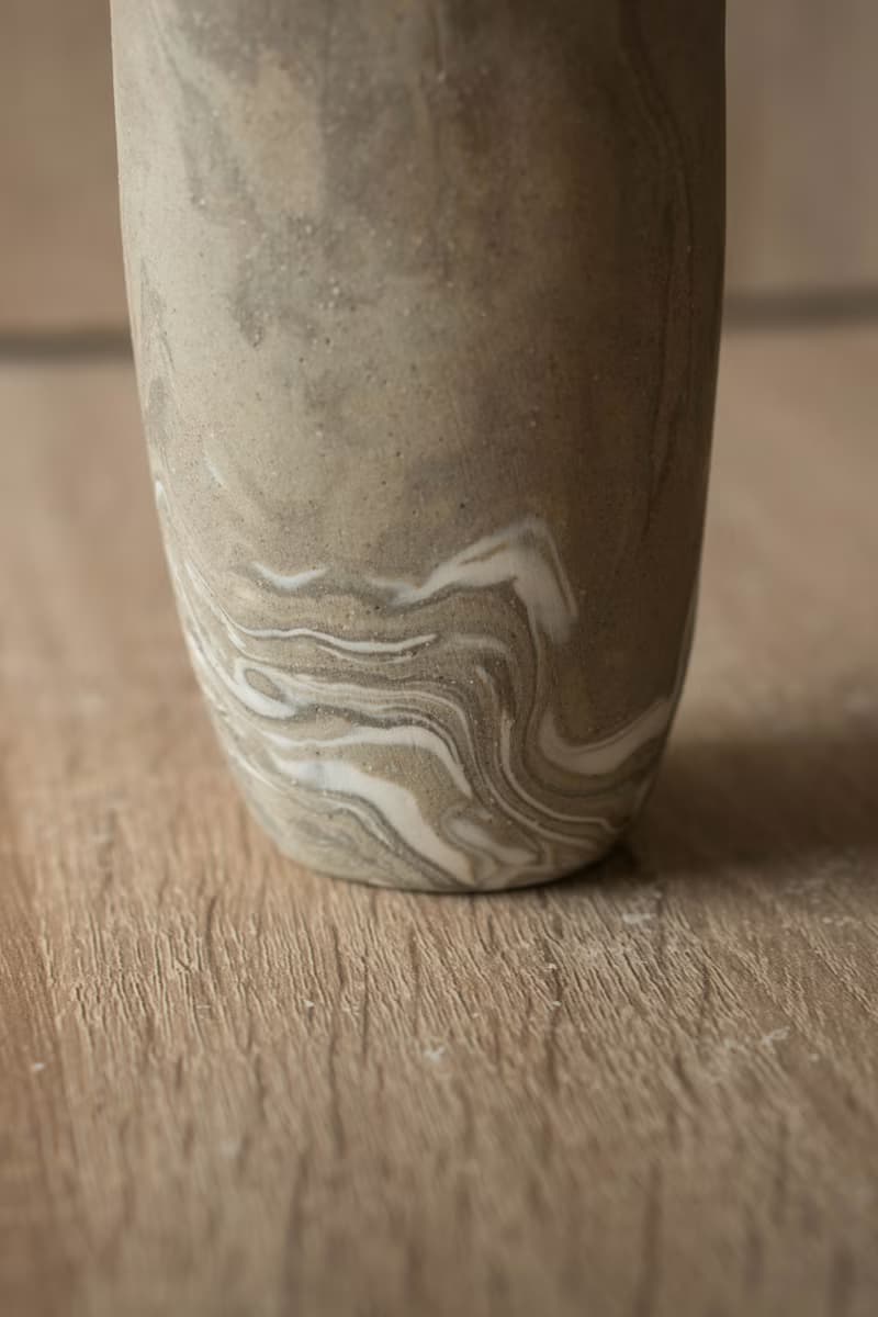 岩石紋手捏杯子