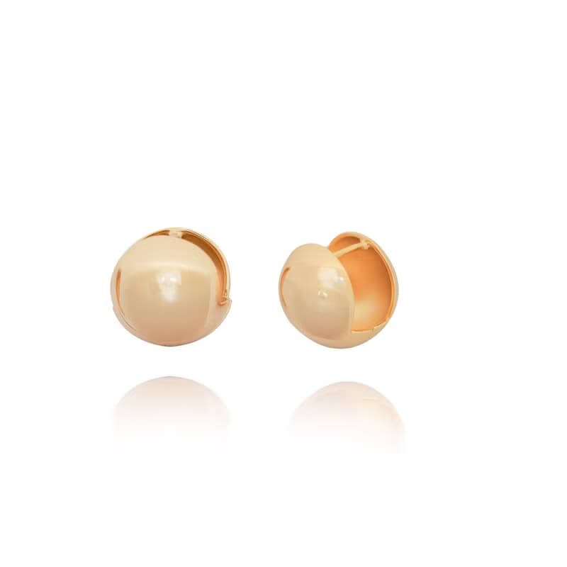 Balls 金球耳扣 | 純銀 | 免運 | Belinda輕珠寶